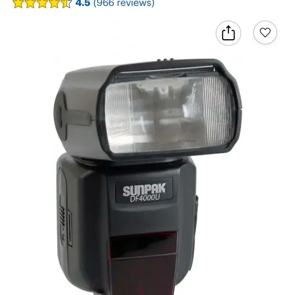 Sunpak DF4000U Black Camera Flash